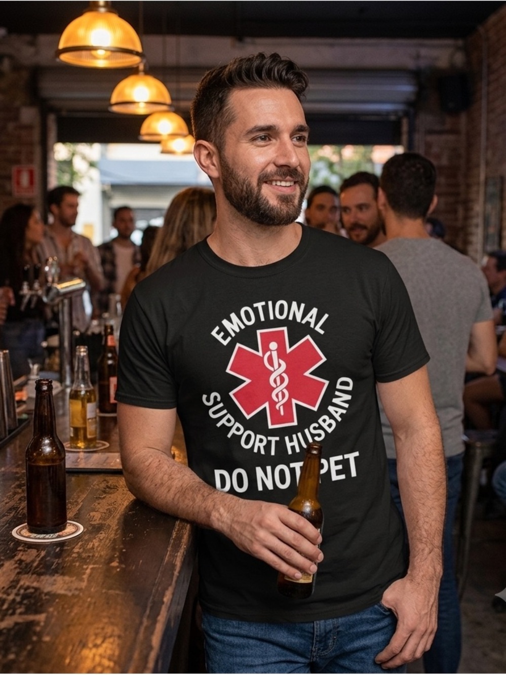 Emotional Support Husband Graphic Tee